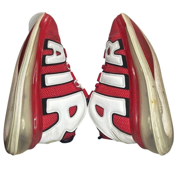 Nike Air Max More Uptempo 720 University Red CJ3662-600- Men’s Size 9.5 - Picture 6 of 10